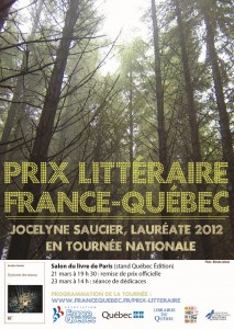 Affiche prix littéraire PARIS 2013